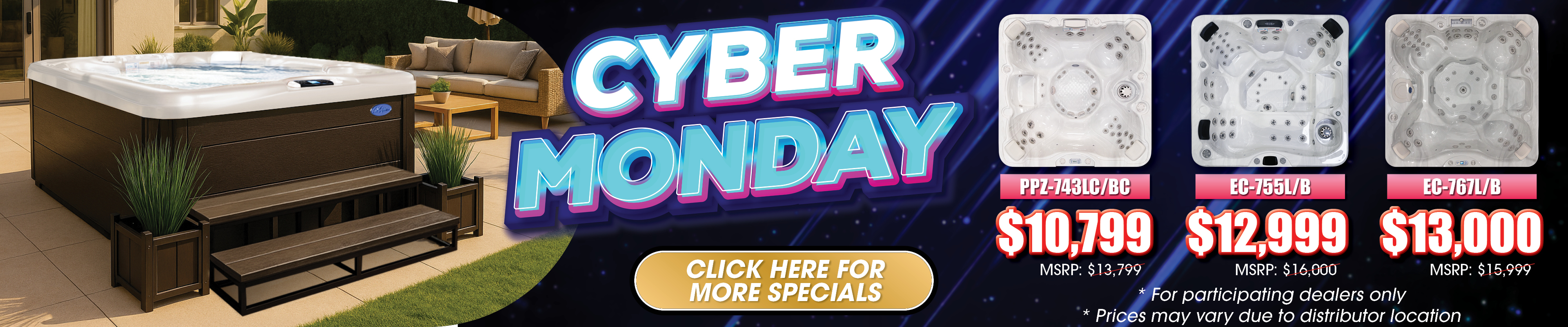 Calspas hot tub being used in a family setting - Plano